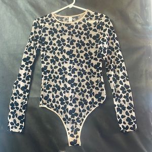 Victorias Secret Velvet sheer thong body suit! SZ MD